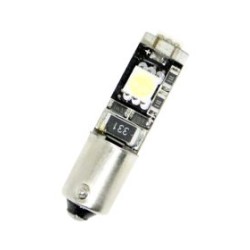 Led λάμπα τύπου BA9S CANBUS με 3 SMD led εκ διαμέτρου αντίθετα - 1τμχ.