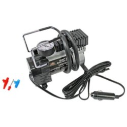 Κομπρεσέρ αέρος αυτοκινήτου 12V, 120W με μανόμετρο και αντάπτορα αναπτήρα - 1 τμχ. Κομπρεσέρ αέρος αυτοκινήτου 12V, 120W με μανόμετρο και αντάπτορα αναπτήρα - 1 τμχ.
