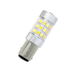 Led λάμπα BAY15D με 42 led και προτζέκτορα - συνδυαστική για φλας και φώτα ημέρας - 1τμχ.
