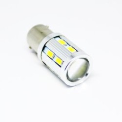 Led λάμπα BA15S με 16 ultra bright led και προτζέκτορα μονού φωτισμού λευκή - 1τμχ. Led λάμπα BA15S με 16 ultra bright led και προτζέκτορα μονού φωτισμού λευκή - 1τμχ.
