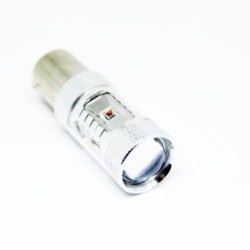 Led λάμπα BA15S με 6 x 5W CREE led και προτζέκτορα διπλού φωτισμού κόκκινη - 1τμχ. Led λάμπα BA15S με 6 x 5W CREE led και προτζέκτορα διπλού φωτισμού κόκκινη - 1τμχ.