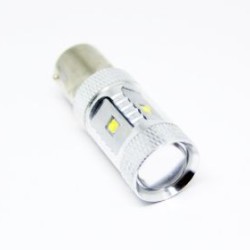 Led λάμπα BA15S με 6 x 5W CREE led και προτζέκτορα διπλού φωτισμού λευκή - 1τμχ. Led λάμπα BA15S με 6 x 5W CREE led και προτζέκτορα διπλού φωτισμού λευκή - 1τμχ.