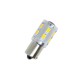 Led λάμπα BA15S με 16 ultra bright led και προτζέκτορα μονού φωτισμού πορτοκαλί - 1τμχ.