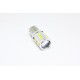 Led λάμπα BA15S με 16 ultra bright led και προτζέκτορα μονού φωτισμού πορτοκαλί - 1τμχ.