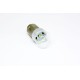 Led λάμπα  BA15S me 5W CREE led σε γυάλινο κάλυκα μονού φωτισμού λευκή - 1τμχ.