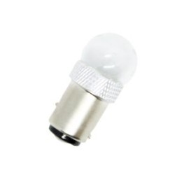 Led λάμπα  BA15S me 5W CREE led σε γυάλινο κάλυκα μονού φωτισμού κίτρινη - 1τμχ.