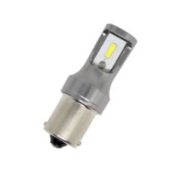 Led λάμπα BA15S με 2 1860 chip super bright led με Canbus μονού φωτισμού λευκή - 1τμχ.