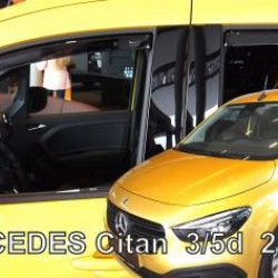 Ανεμοθραύστες για Mercedes Citan (2021+) 3 / 5 πορτο - 4τμχ. εμπρός και πίσω