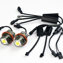 160W led για γνήσια angel eyes για BMW E39 / E60 / E53 X5 / E65 / E87 / E63 - λευκό χρώμα, 7000 lumen - 2τμχ. 160W led για γνήσια angel eyes για BMW E39 / E60 / E53 X5 / E65 / E87 / E63 - λευκό χρώμα, 7000 lumen - 2τμχ.