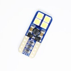 Led λάμπα T10 με 8 smd 3030 12-30V canbus - 1 τμχ.