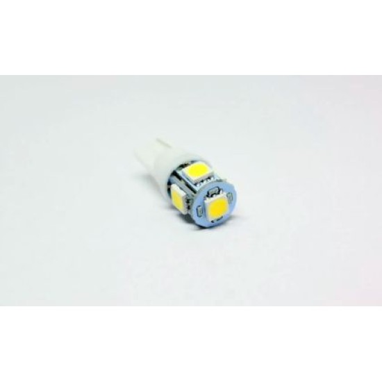 Led λάμπα T10 με 5 SMD - 5050 chip - 1 τμχ.