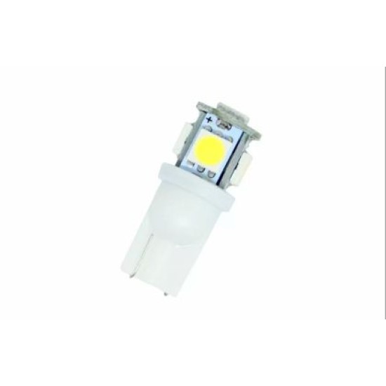 Led λάμπα T10 με 5 SMD - 5050 chip - 1 τμχ.