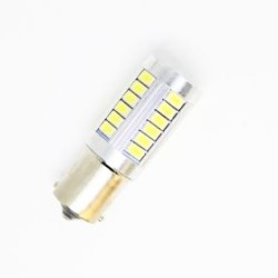 Led λάμπα BA15S με 33 led 5630 και προτζέκτορα - μονού φωτισμού, λευκό χρώμα - 1 τμχ.