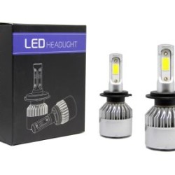 Led λάμπες Η7  για μεσαία ή μεγάλα φώτα S2 - 30 800 lux , 18 Watt - COB 6000K - 300% πιό έντονη φωτεινότητα 2τμχ. Led λάμπες Η7  για μεσαία ή μεγάλα φώτα S2 - 30 800 lux , 18 Watt - COB 6000K - 300% πιό έντονη φωτεινότητα 2τμχ.