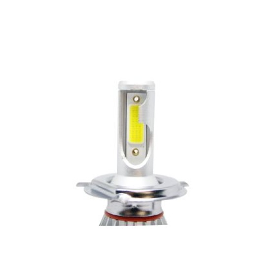 Led λάμπες H4 για μεσαία και μεγάλα φώτα 7600 lumen , 36 Watt - COB 6000K - 2τμχ.