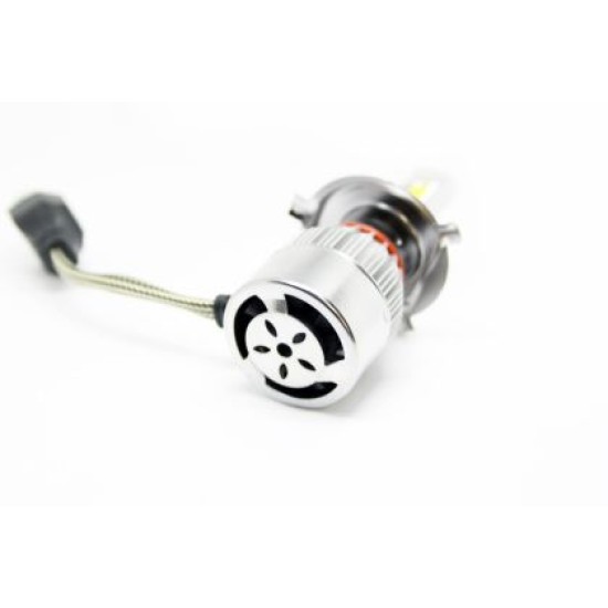 Led λάμπες H4 για μεσαία και μεγάλα φώτα 7600 lumen , 36 Watt - COB 6000K - 2τμχ.