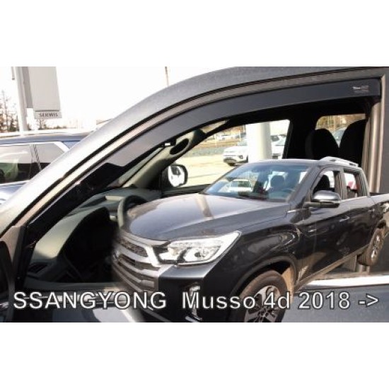 Ανεμοθραύστες για Ssangyong Musso (2018+) sedan- 2τμχ. εμπρός