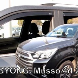 Ανεμοθραύστες για Ssangyong Musso (2018+) sedan- 4τμχ. εμπρός και πίσω Ανεμοθραύστες για Ssangyong Musso (2018+) sedan- 4τμχ. εμπρός και πίσω