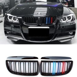 Καρδιές μάσκας για BMW E90 με διπλή γρίλια (2005-2008) - tri color - 2τμχ. Καρδιές μάσκας για BMW E90 με διπλή γρίλια (2005-2008) - tri color - 2τμχ.