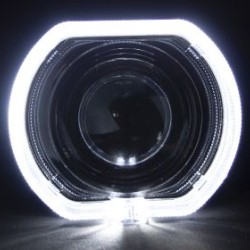 Καπάκι για προτζέκτορες 2.5 και 3 ίντσες - BMW look με angel eyes Καπάκι για προτζέκτορες 2.5 και 3 ίντσες - BMW look με angel eyes