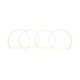 Δαχτυλίδια angel eyes για BMW E46 coupe (1998-2003) / BMW E46 Sedan, Combi (1998-2005) - Λευκό χρώμα