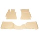 3D Λαστιχένια πατάκια για MERCEDES S-Class W221 (2005-2013) - μπεζ - 4τμχ.