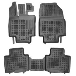 Λαστιχένια πατάκια Rezaw Plast για TOYOTA Highlander IV (XU70) (2019+) 5 seats τύπου σκαφάκι - 3τμχ.