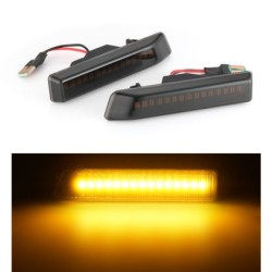 Led φλας φτερού για BMW E36 / E53 (1999-2006) - φιμέ με τρεχούμενο φλας - σετ 2τμχ. Led φλας φτερού για BMW E36 / E53 (1999-2006) - φιμέ με τρεχούμενο φλας - σετ 2τμχ.