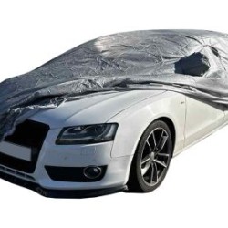 Κουκούλα αυτοκινήτου με επένδυση, φερμουάρ πόρτας και υποδοχές για τους καθρέπτες - μέγεθος XXL 572x183x122cm