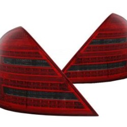 Πίσω φανάρια led για Mercedes W221 S-class (2005-2011) - φιμέ φλας - σετ 2τμχ.