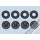 Πιαστράκια Rezaw-Plast για FIAT 500 (2007+), Tipo Sedan (2015+) - 4τμχ. για 2 πατάκια