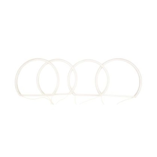 Δαχτυλίδια angel eyes για BMW E46 coupe (1998-2003) / BMW E46 Sedan, Combi (1998-2005) με 4 μεγάλα δαχτυλίδια 144mm - Λευκό χρώμα
