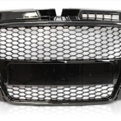 Μάσκα Audi A3 (2008-2013) με βάση για σήμα - RS-Look μαύρη γυαλιστερή