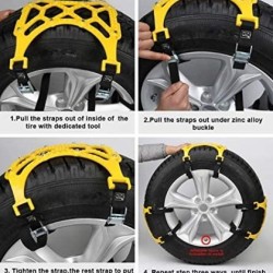 Πλαστικές αλυσίδες  χιονιού για όλα τα μεγέθη 165 - 265 ζάντες - σετ 6τμχ. για δύο τροχούς Πλαστικές αλυσίδες  χιονιού για όλα τα μεγέθη 165 - 265 ζάντες - σετ 6τμχ. για δύο τροχούς