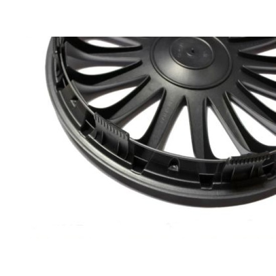 Τάσια Versaco Crystal Black / Red - 13" σετ - 4τμχ.