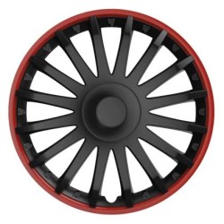 Τάσια Versaco Crystal Black / Red VR56014 - 16" σετ - 4τμχ. Τάσια Versaco Crystal Black / Red VR56014 - 16" σετ - 4τμχ.