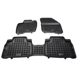 Λαστιχένια πατάκια Rezaw Plast για FORD Galaxy III (2015-2023) / FORD S-Max II (2015+) - τύπου σκαφάκι - 3τμχ.