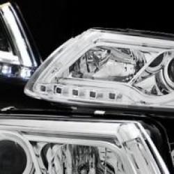 Φανάρια εμπρός led lightbar για Audi A6 4F (2004-2008) - chrome , με λάμπες (Η1) - σετ 2τμχ. Φανάρια εμπρός led lightbar για Audi A6 4F (2004-2008) - chrome , με λάμπες (Η1) - σετ 2τμχ.