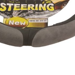 Κάλυμμα τιμονιού από οικολογικό δέρμα 38 cm - Race - γκρι χρώμα -1 τμχ. Κάλυμμα τιμονιού από οικολογικό δέρμα 38 cm - Race - γκρι χρώμα -1 τμχ.