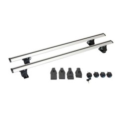 Μπάρες οροφής αλουμινίου για αυτοκίνητα χωρίς υπάρχουσες μπάρες, 135 cm με κλειδί - 2τμχ. Μπάρες οροφής αλουμινίου για αυτοκίνητα χωρίς υπάρχουσες μπάρες, 135 cm με κλειδί - 2τμχ.