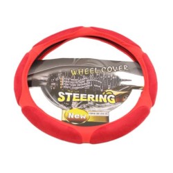 Κάλυμμα τιμονιού από οικολογικό δέρμα 38 cm - Race - κόκκινο χρώμα -1 τμχ. Κάλυμμα τιμονιού από οικολογικό δέρμα 38 cm - Race - κόκκινο χρώμα -1 τμχ.