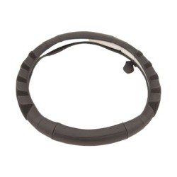 Δερμάτινο κάλυμμα τιμονιού 38 cm - Comfort - μαύρο χρώμα -1 τμχ. Δερμάτινο κάλυμμα τιμονιού 38 cm - Comfort - μαύρο χρώμα -1 τμχ.