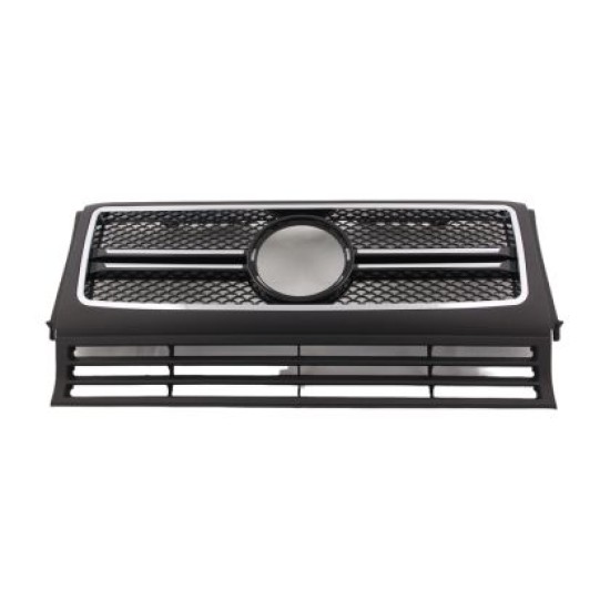Μάσκα για Mercedes W461 / W463 G-CLASS (1990-2013) - μαύρη με πλαίσιο χρωμίου AMG
