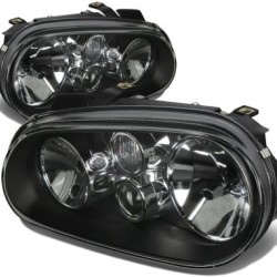 Φανάρια εμπρός για Vw Golf 4 με ανακλαστήρες μαύρα - σετ 2τμχ. Φανάρια εμπρός για Vw Golf 4 με ανακλαστήρες μαύρα - σετ 2τμχ.