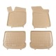 Λαστιχένια πατάκια Rezaw Plast για Wv Golf 4 / Wv Bora / VW Beetle / VW Jetta / Skoda Octavia 1 (1997-2010) / Seat Leon και Toledo (1999-2005) - τύπου σκαφάκι - μπεζ - 4τμχ.