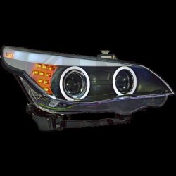 Φανάρια εμπρός angel eyes led για BMW E60 (2003-2007) - F10-Look , με λάμπες (Η1) - σετ 2τμχ. Φανάρια εμπρός angel eyes led για BMW E60 (2003-2007) - F10-Look , με λάμπες (Η1) - σετ 2τμχ.