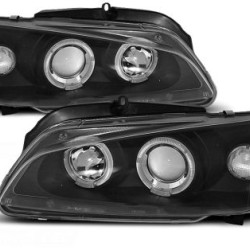 Φανάρια εμπρός angel eyes για Peugeot 106 , μαύρα , χωρίς λάμπες (Η1) - σετ 2τμχ. Φανάρια εμπρός angel eyes για Peugeot 106 , μαύρα , χωρίς λάμπες (Η1) - σετ 2τμχ.