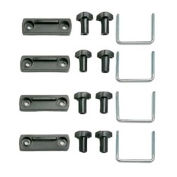 Στοιχεία στερέωσης για μπαγκαζιέρα για μπάρες φάρδους 80mm - σετ 4τμχ. Στοιχεία στερέωσης για μπαγκαζιέρα για μπάρες φάρδους 80mm - σετ 4τμχ.