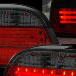 Πίσω φανάρια  led με 3 φωτιζόμενες ταινίες για BMW E38 (1994-2001) - μαύρα - σετ 2τμχ.