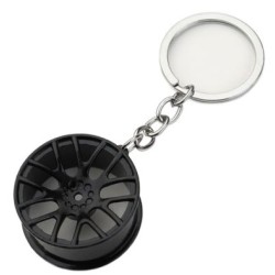 Μπρελόκ ζάντα αλουμινίου - μαύρη Μπρελόκ ζάντα αλουμινίου - μαύρη